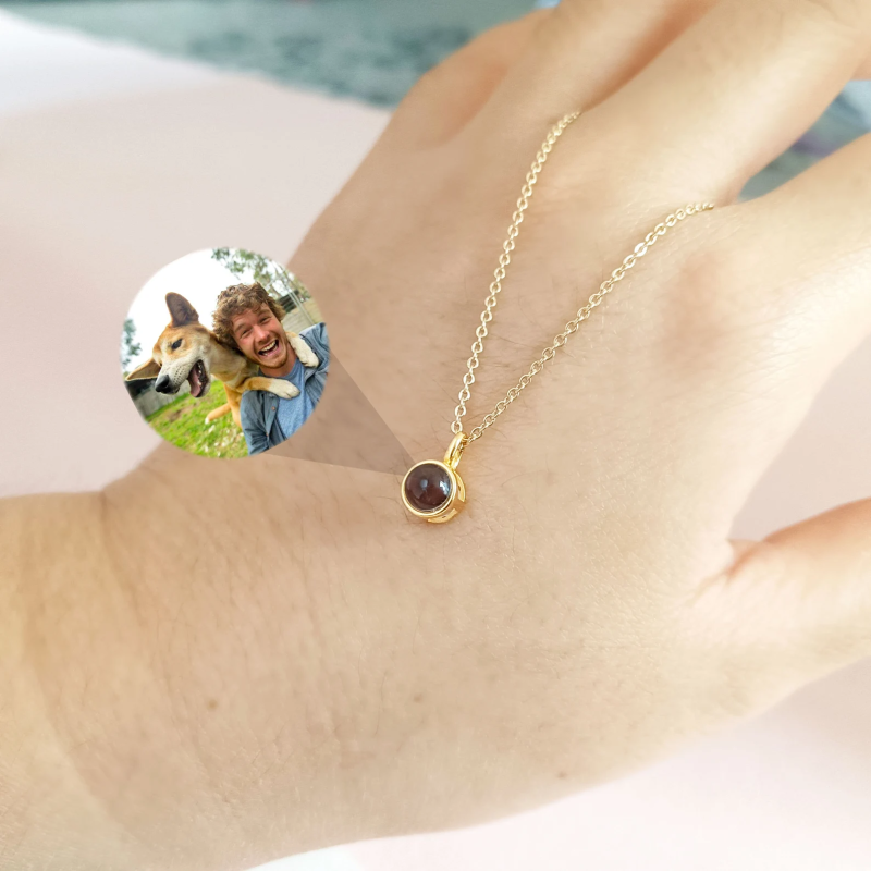 Customized photo dot pendant necklace - 图片 6