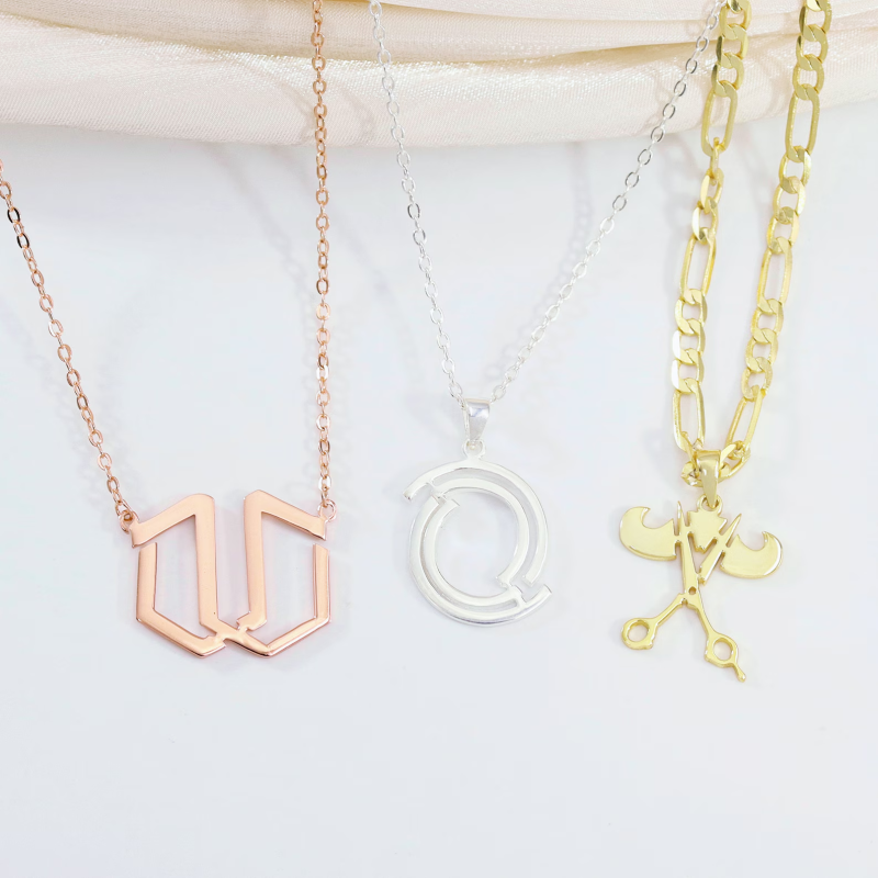Custom Logo Stainless Steel Necklace - 图片 2