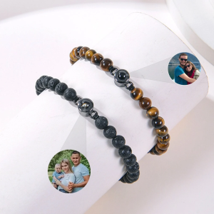 Customized photo bead bracelet