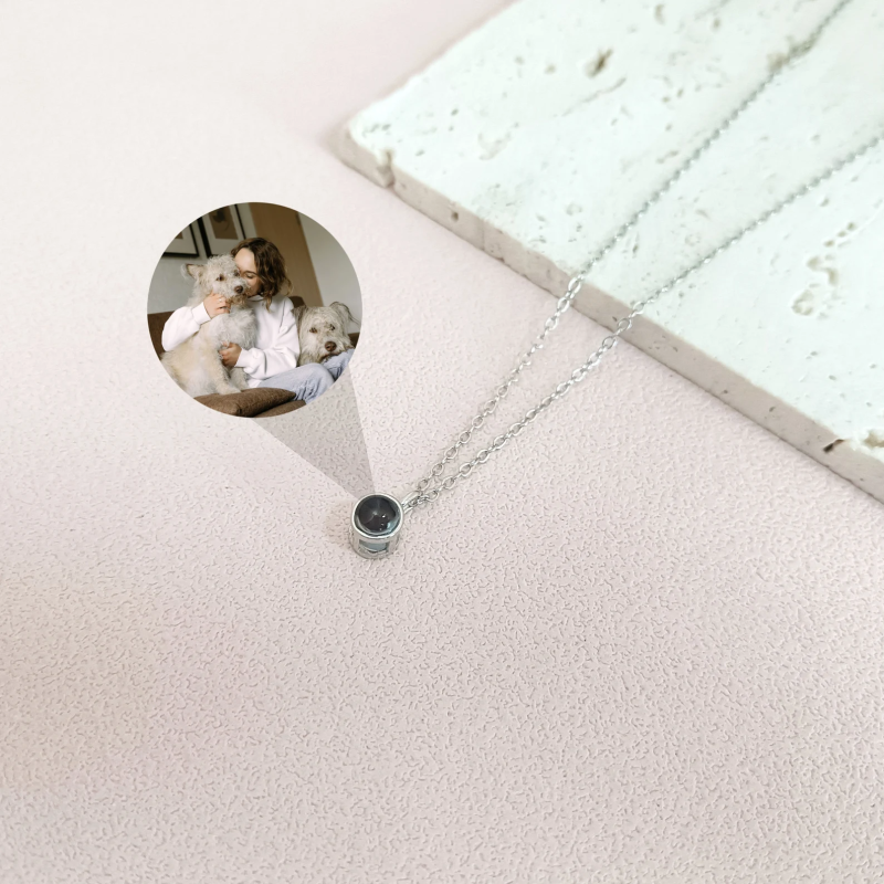 Customized photo dot pendant necklace - 图片 4