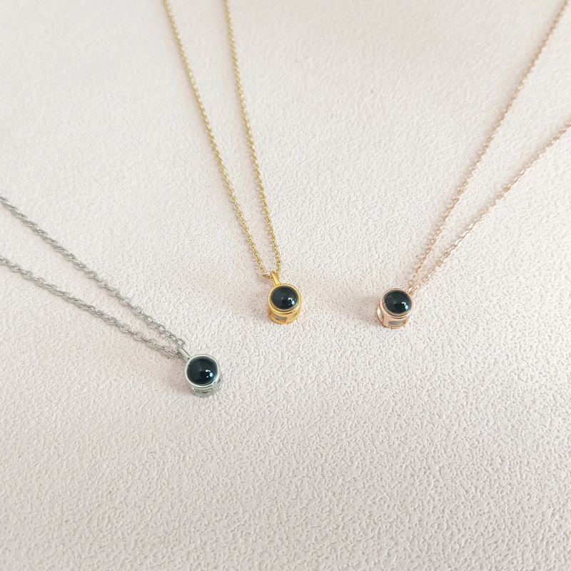 Customized photo dot pendant necklace - 图片 5