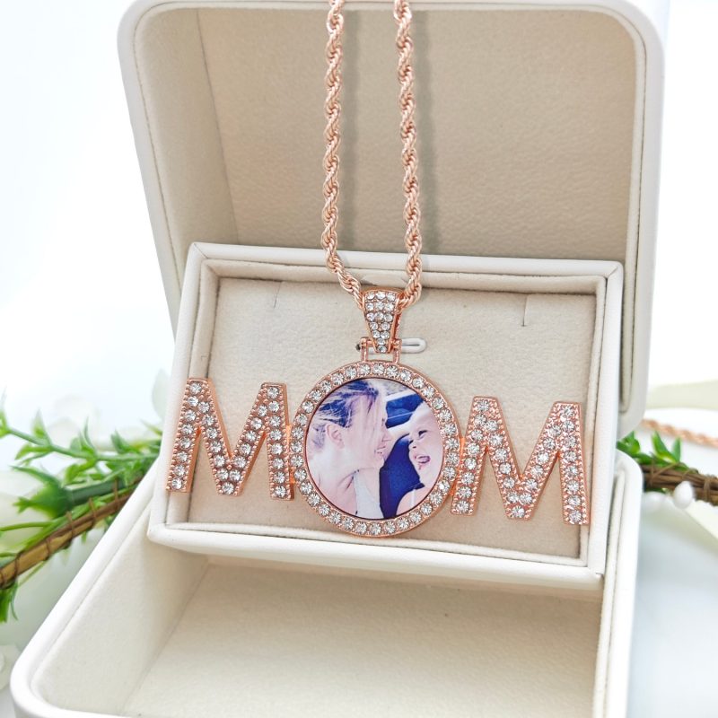 Customized photo MOM pendant necklace - 图片 4
