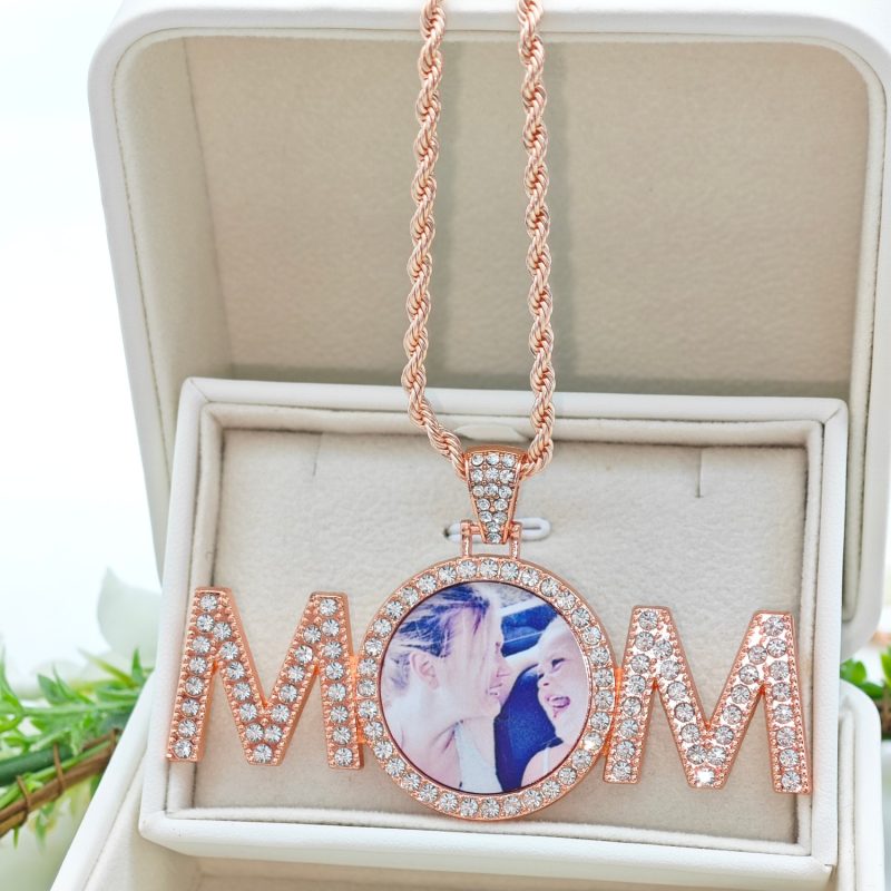 Customized photo MOM pendant necklace - 图片 5