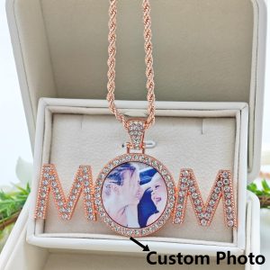 Customized photo MOM pendant necklace
