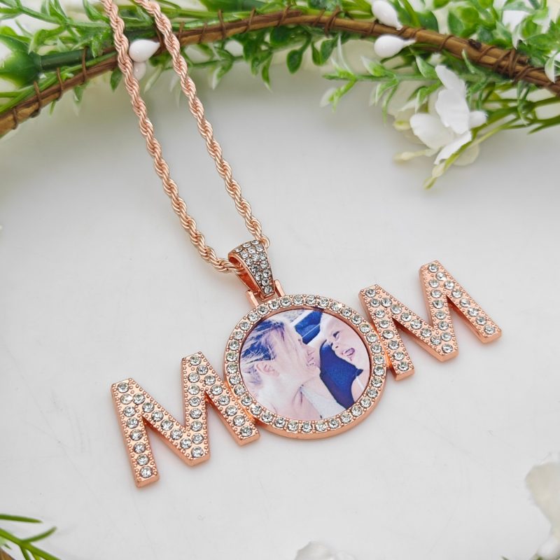 Customized photo MOM pendant necklace - 图片 3