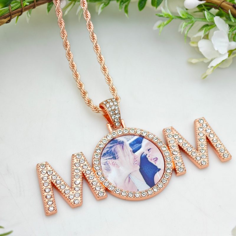 Customized photo MOM pendant necklace - 图片 2