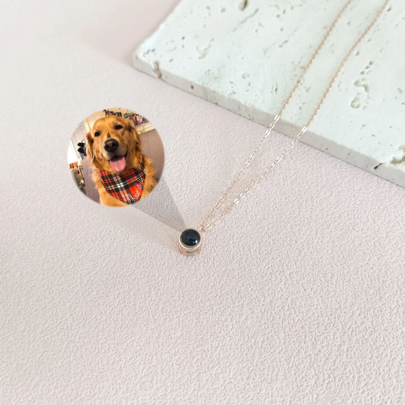 Customized photo dot pendant necklace - 图片 3