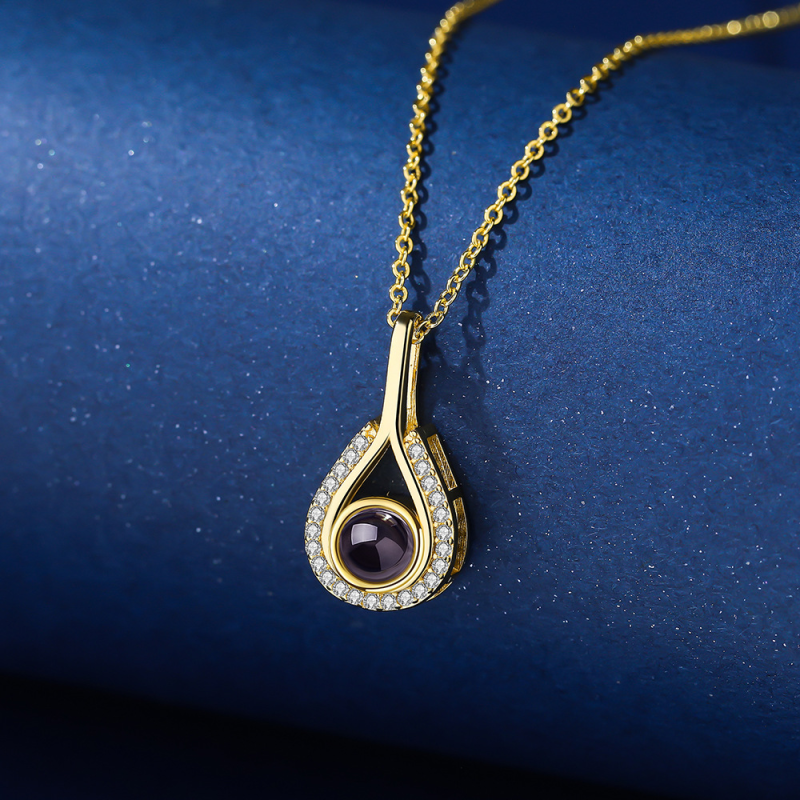 Customized photo droplet pendant necklace - 图片 7