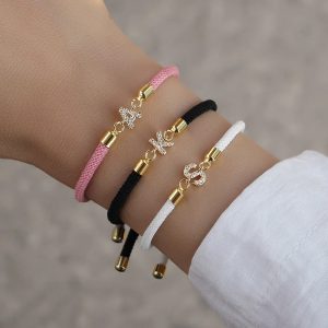 26 Letter Woven Colored Hand Rope Bracelet