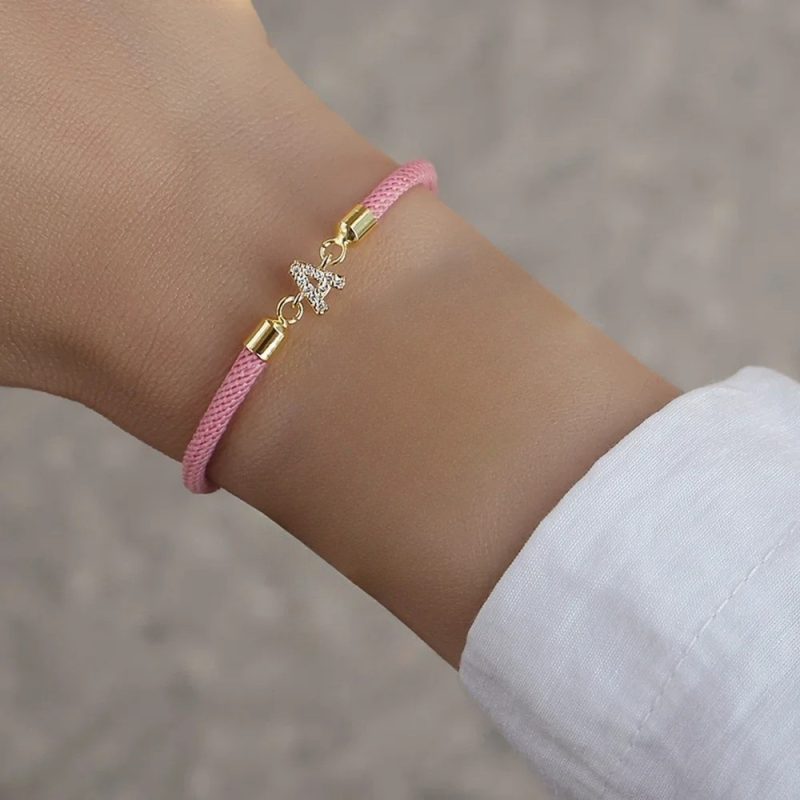 26 Letter Woven Colored Hand Rope Bracelet - 图片 3