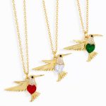 Love Zircon Bird Pendant Necklace