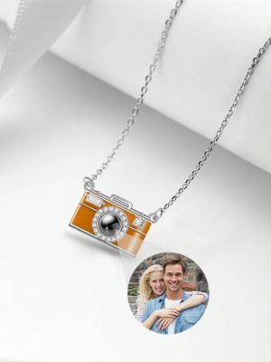 Custom Photo Camera Projection Necklace