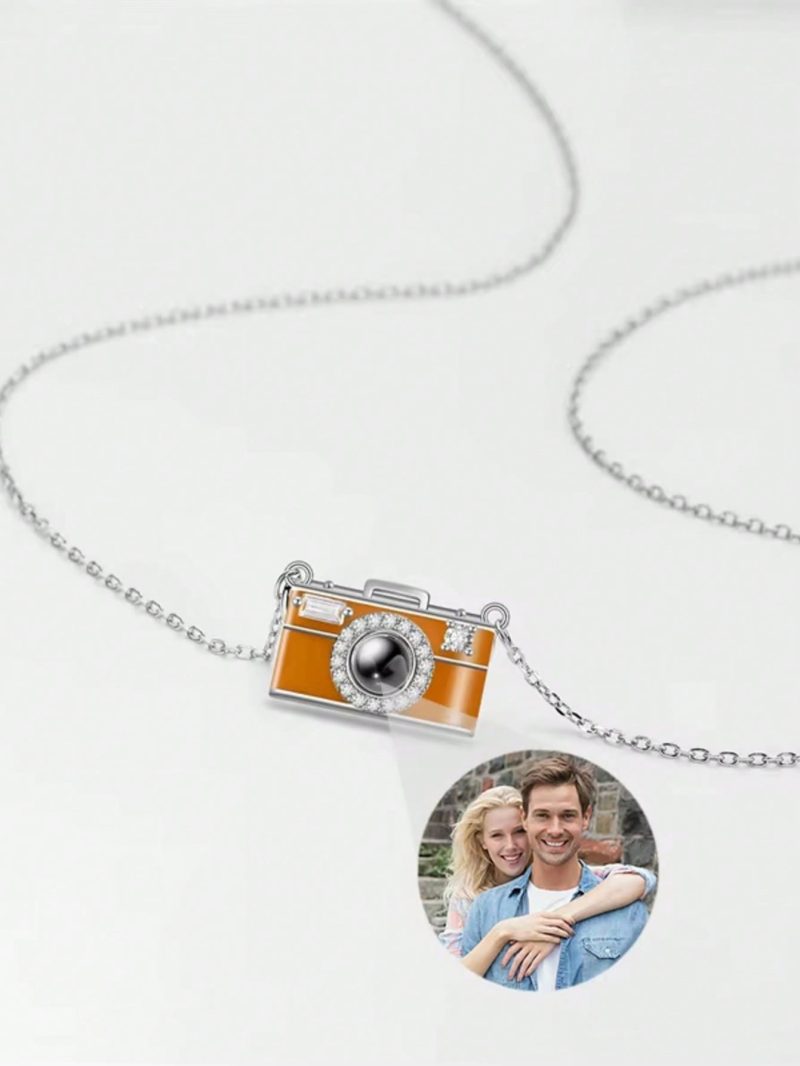 Custom Photo Camera Projection Necklace - 图片 5