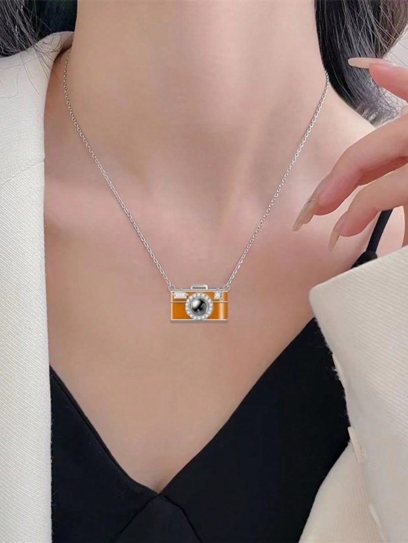 Custom Photo Camera Projection Necklace - 图片 6